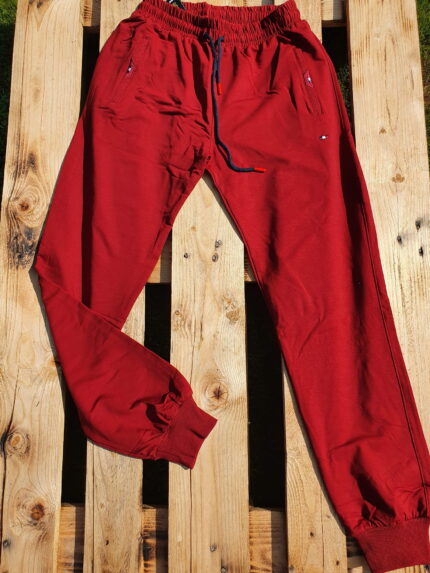 Spodnie dresowe męskie bordowe