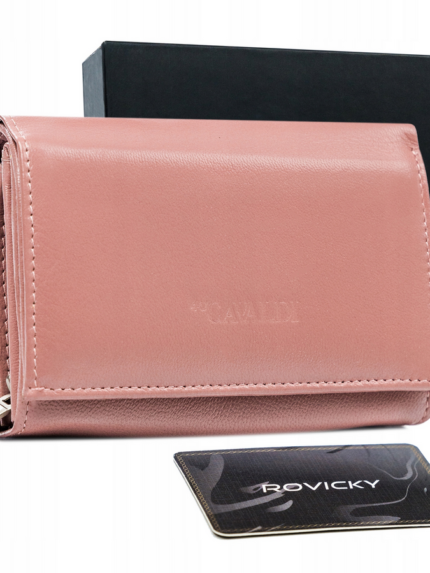 Skórzany portfel damski z miejscem na zdjęcia i systemem RFID - 4U Cavaldi