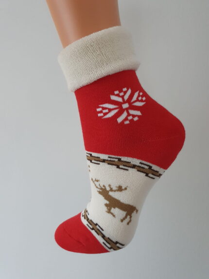 skarpety damskie grube świąteczne