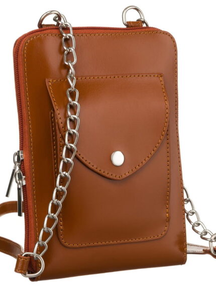 Mini torebka damska ze skóry naturalnej