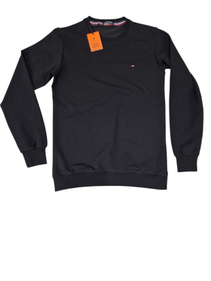 Bluza cienka bawełniana bez kaptura czarna