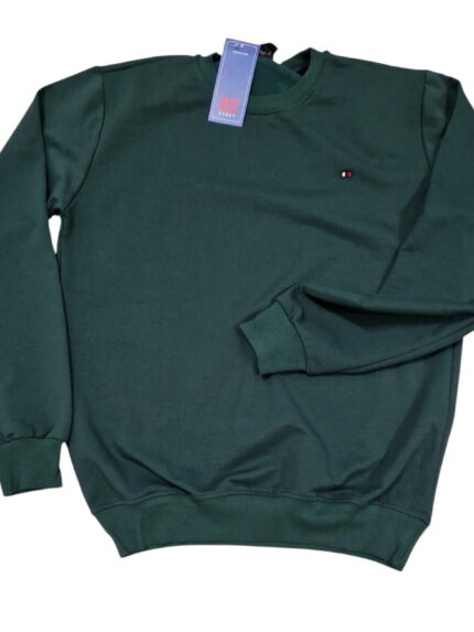 Męska cienka bawełniana bluza bez kaptura