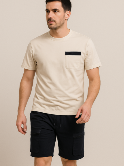 Komplet męski bawełniany koszulka i spodenki