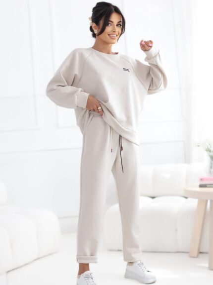 Dres damski komplet bluza plus spodnie