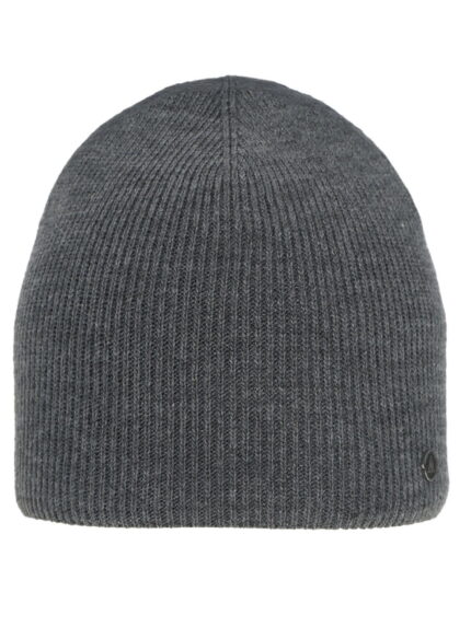 Czapka zimowa męska, szara, Karat