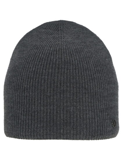 Czapka zimowa męska, szara, Karat