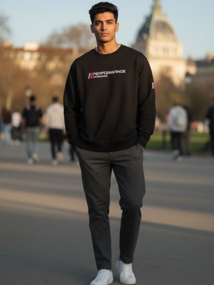 Bluza męska czarna PERFORMANCE Limited Edition – gruba, turecka, sportowa (1)