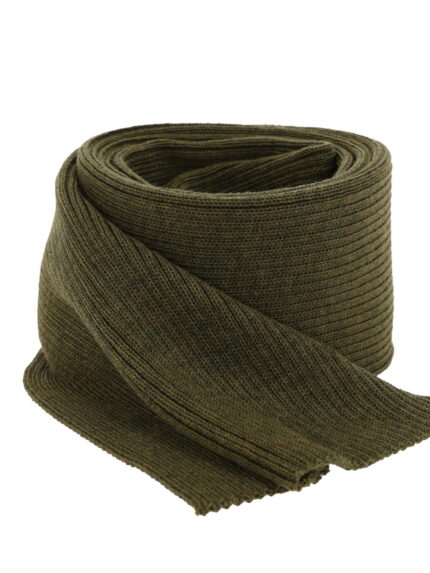Szalik zimowy męski, khaki, 100% wełniana merino Brayan