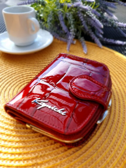 skórzany portfel damski