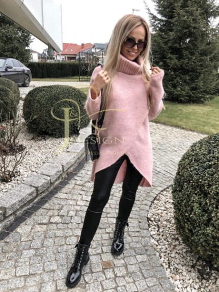 Damski wełniany sweter golf