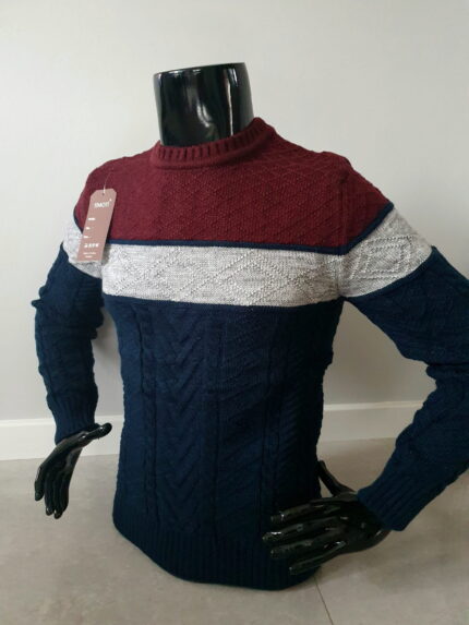 Gruby sweter męski