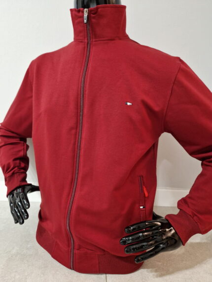 Bluza męska Tomy Parker bordowa cienka