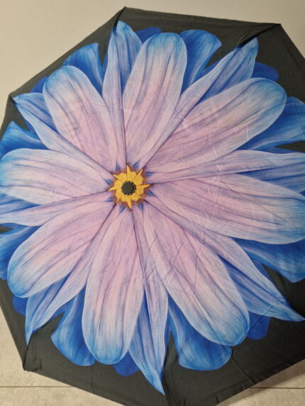 Automatyczna parasolka damska z motywem kwiatka