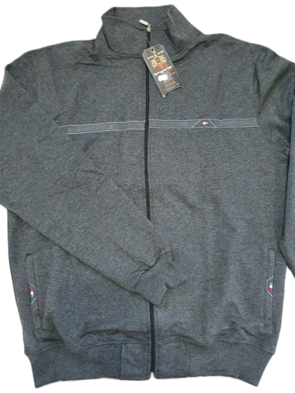 Bluza grafitowa męska cienka Tomy Parker