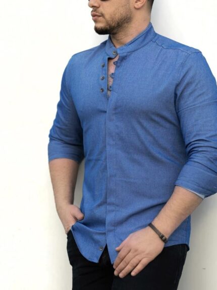 Koszula męska ze stójką