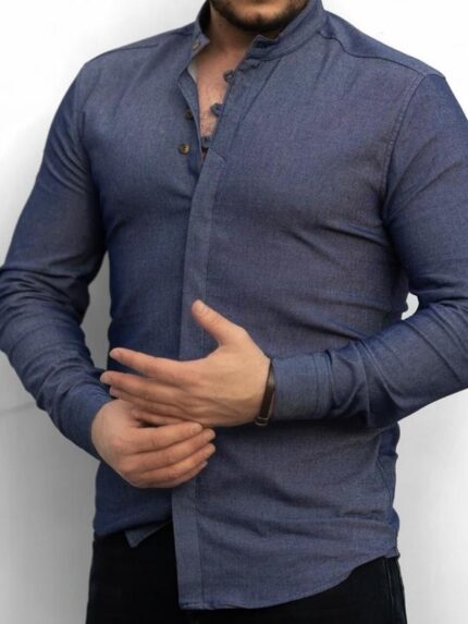 Koszula męska ze stójką