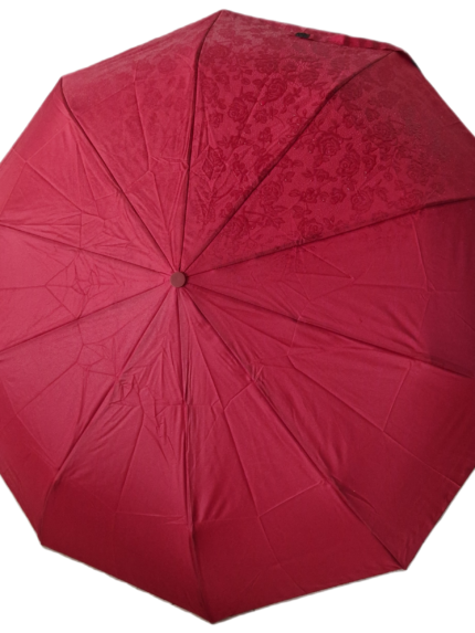 Półautomatyczna parasolka damska krótka z kwiatami