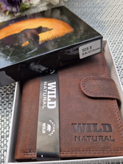 Portfel męski brązowy Wild