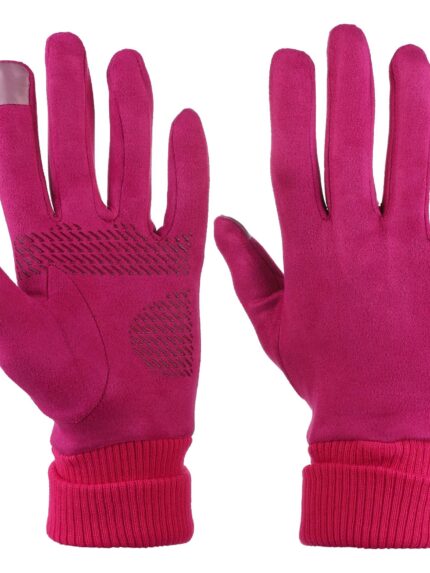 Rękawiczki damskie ze ściągaczem