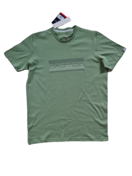 Bawełniana koszulka męska Bastion zielona