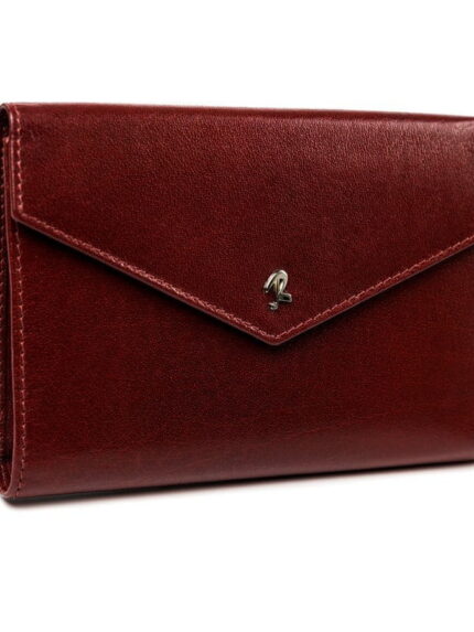 Skórzany portfel damski na zatrzask - Rovicky