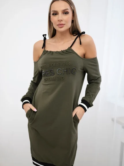 Sukienka Tres Chic khaki