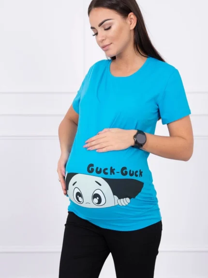 Bluzka ciążowa Guck turkusowa