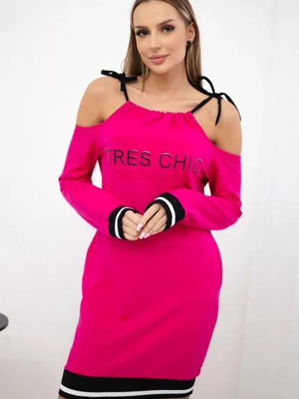 Sukienka Tres Chic fuksja