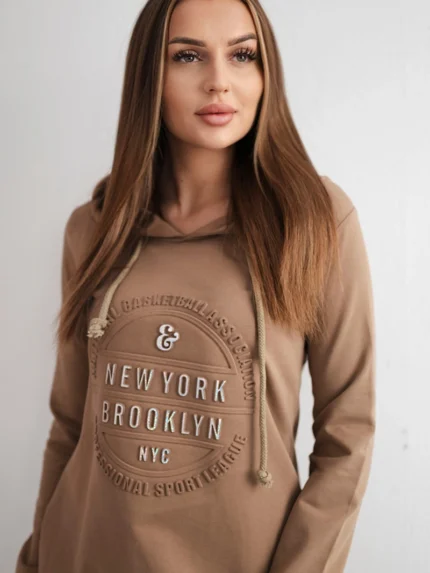 Sukienka Brooklyn camelowa