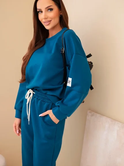 Komplet bluza + spodnie masełko morski