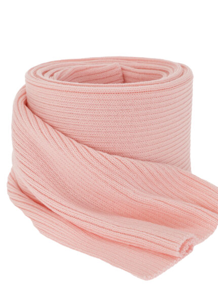 Szalik zimowy damski, różowy, 100% wełniany merino, Jessica