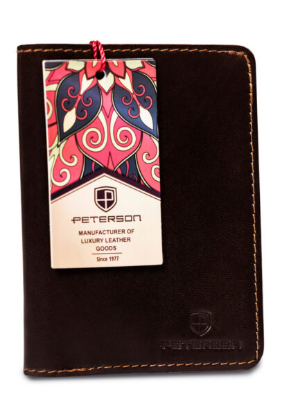 Eleganckie etui na dokumenty ze skóry naturalnej - Peterson