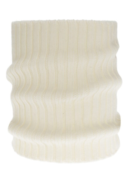 Komin zimowy damski, kremowy, 100% wełniany merino, Zorina