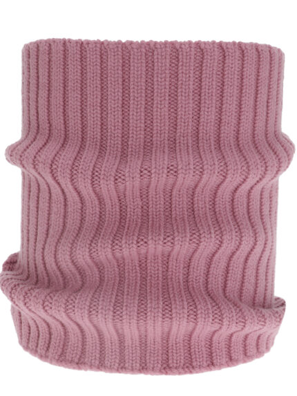 Komin zimowy damski, fioletowy, 100% wełniany merino, Zorina
