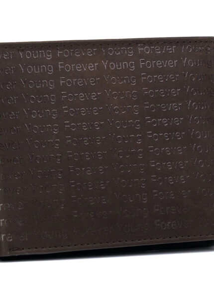 Skórzany portfel zdobiony monogramem - Forever Young