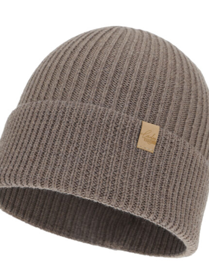 Czapka zimowa damska, brązowa, 100% wełniana merino Isla