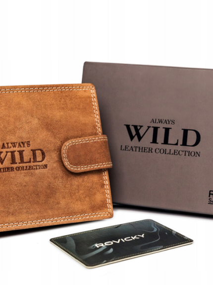 Duży, markowy portfel męski z systemem RFID - Always Wild