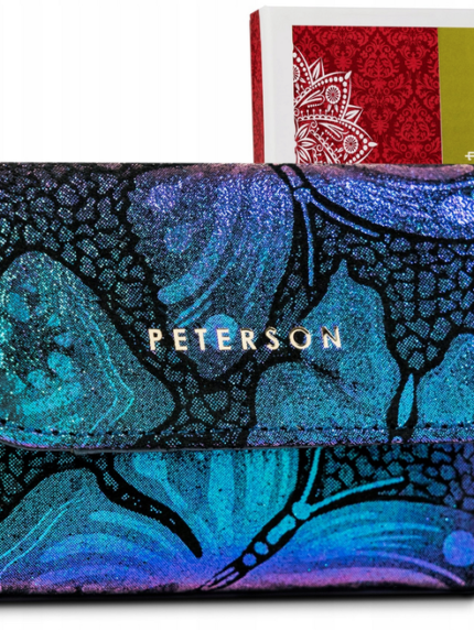 Mały, skórzany portfel damski z systemem RFID - Peterson