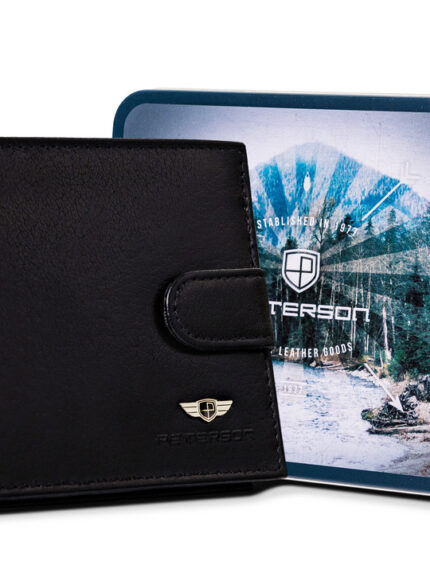 Duży portfel męski z systemem RFID Protect - Peterson