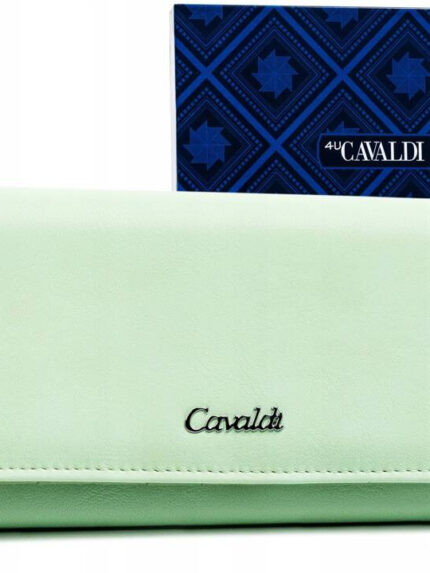 Elegancki, duży portfel damski ze skóry ekologicznej - 4U Cavaldi