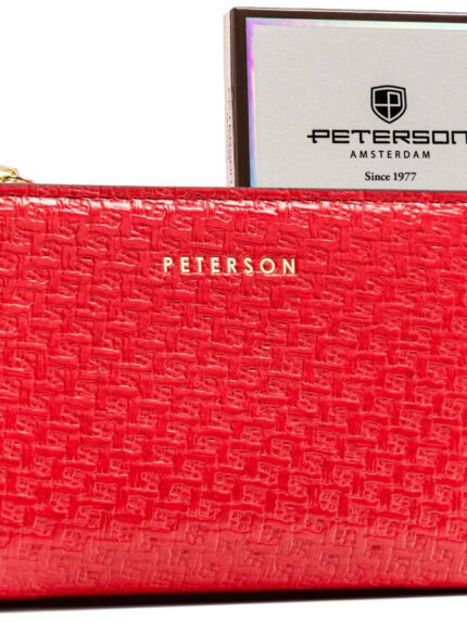 Mały portfel damski ze skóry ekologicznej - Peterson