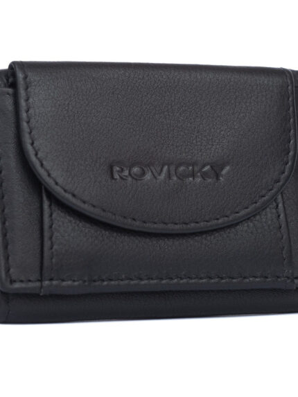 Mały portfel damski ze skóry naturalnej - Rovicky