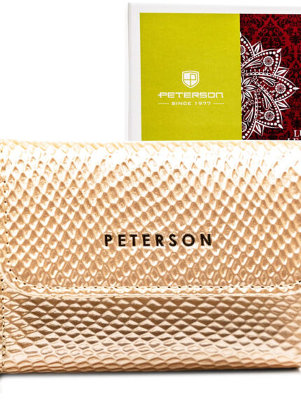 Portfel damski z zamkiem i ochroną RFID - Peterson