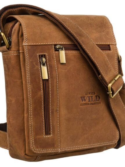 Torba męska w stylu vintage z regulowanym paskiem - Always Wild