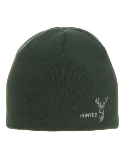 Czapka zimowa męska, zielona, myśliwska Hunter